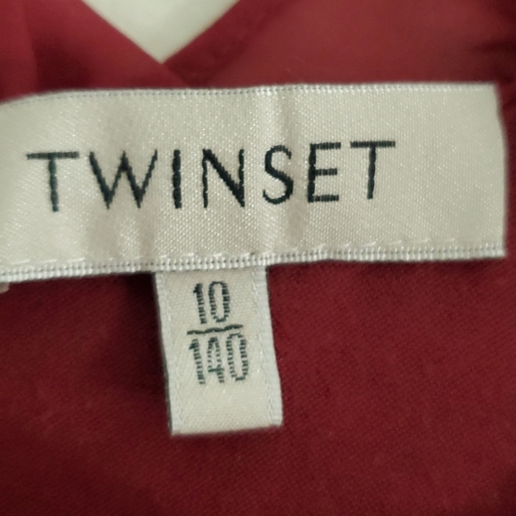 TWINSET red/maroon formal dress. Size 10 (140 cm). - Picture 3 of 8